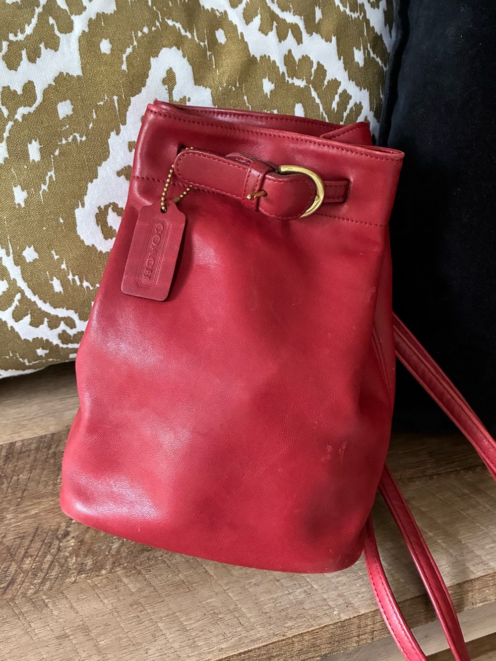 Coach Soho Cornelia Leather Backpack Crossbody Sling Bag, 4162, Vintage, Red - Picture 3 of 16